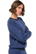 Cachemire et Coton pull femme col rond stormie bleu navy l